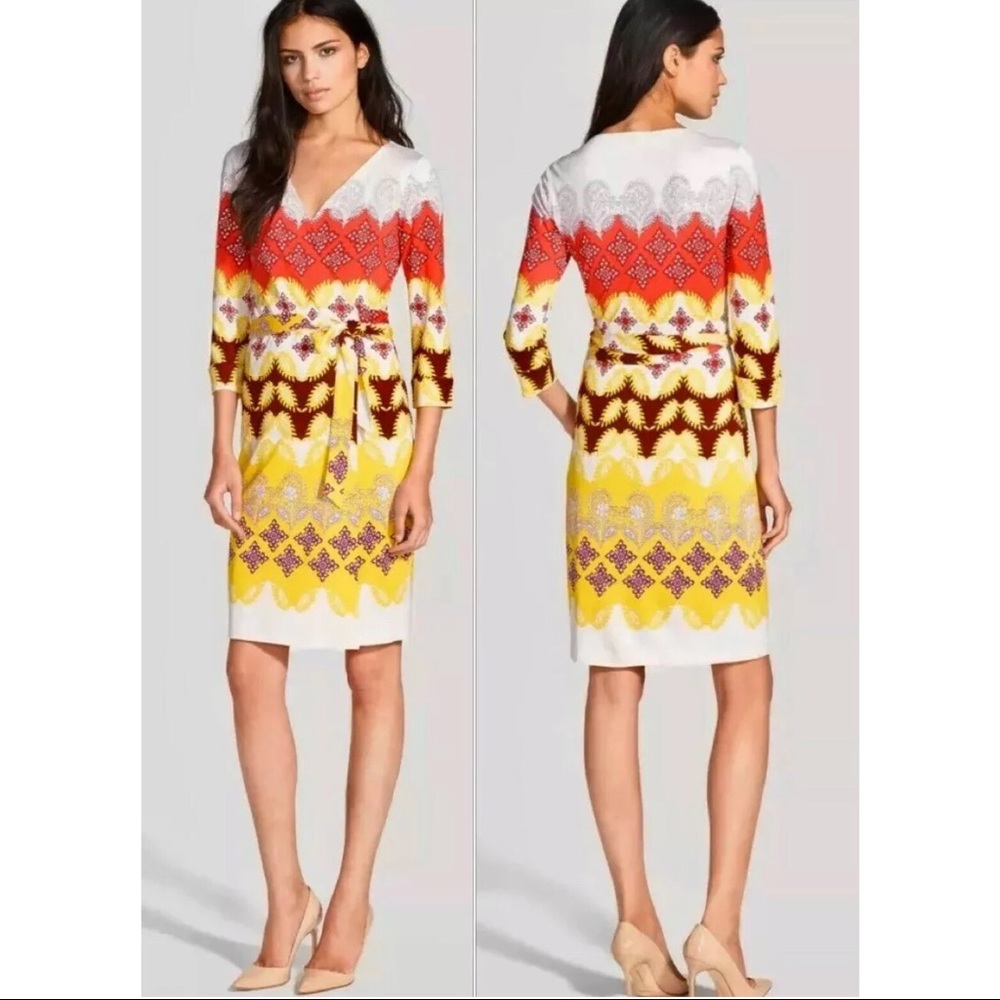 DVF New Julian Two Wrap Indian Bordeaux
